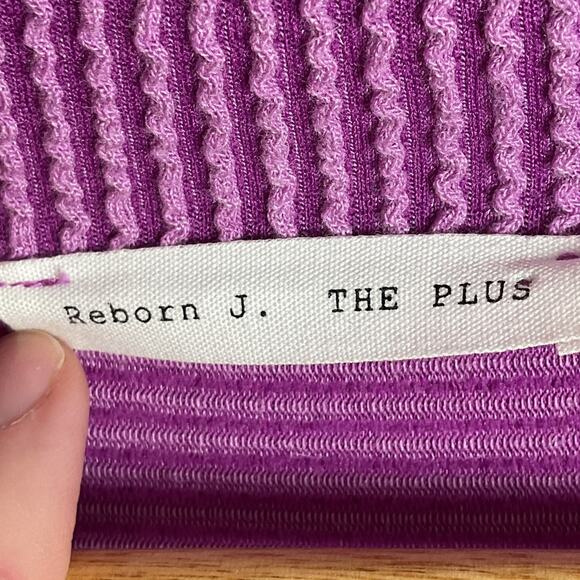 Reborn J the plus Womens Button Up Cardigan Violet Large - Picture 6 of 10